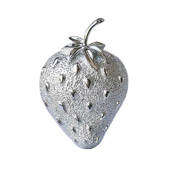 1960s Sarah Coventry Silver Tone "Strawberry Ice" Demi Parure Brooch Earrings - Picture 2 of 6